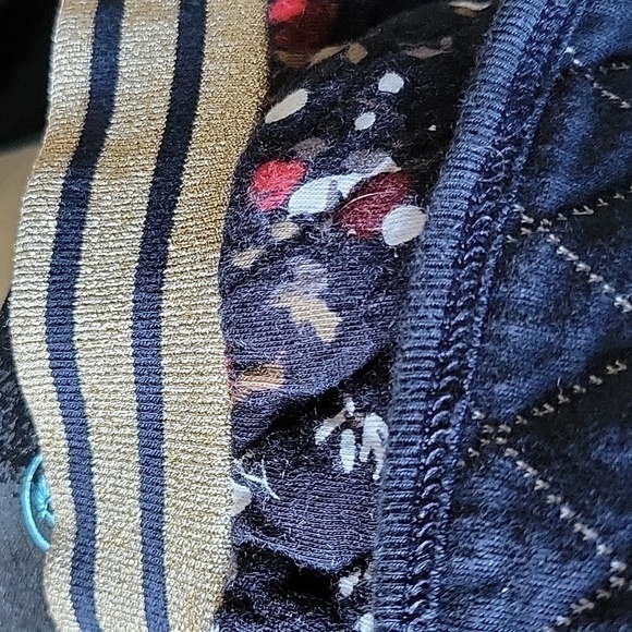 Made In France PETIT Bateau Teen Girl's Quilted Paint Splash Design Mini Skirt - Picture 13 of 14